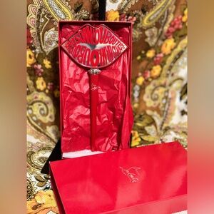 Christian Louboutin Limited Edition Red Lips Hand Mirror Stick -NIB